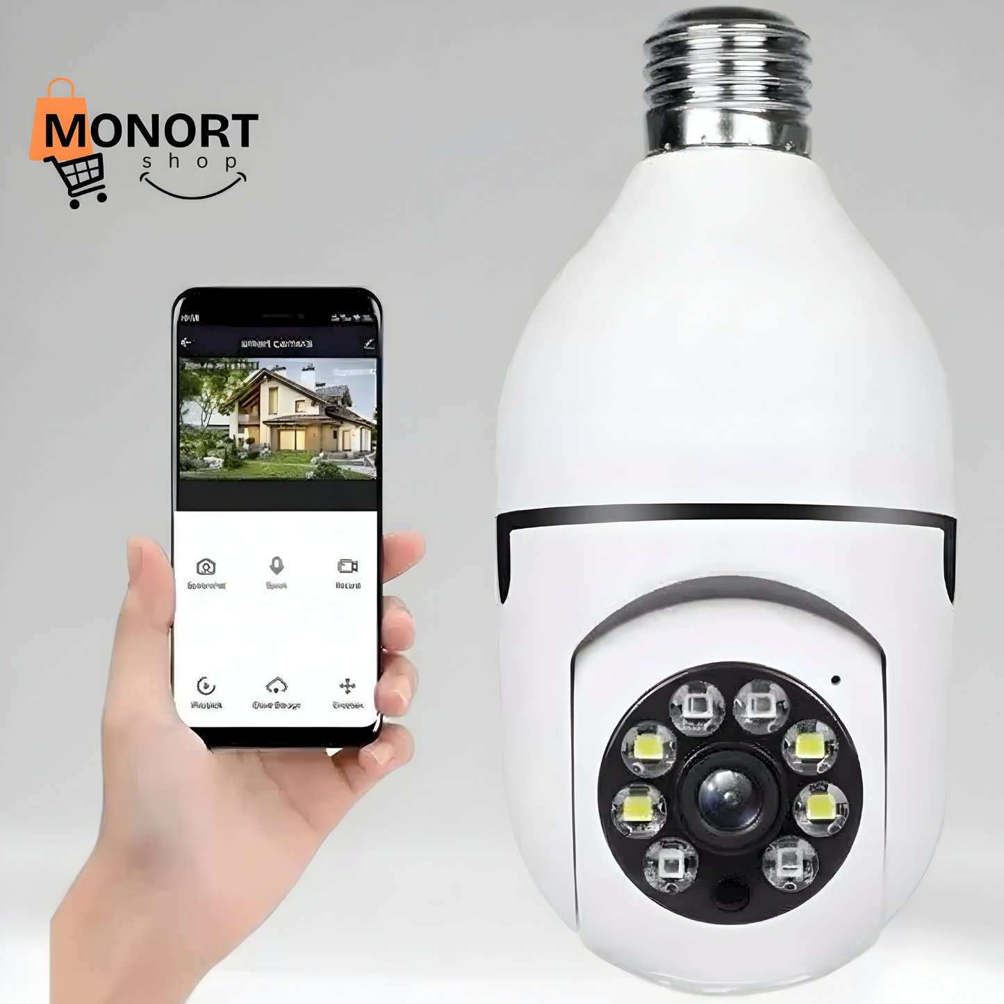 Camaras De Seguridad Tipo Bombillo Wifi